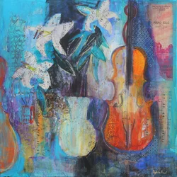 Trio 2014 akryylipaperikollaasi